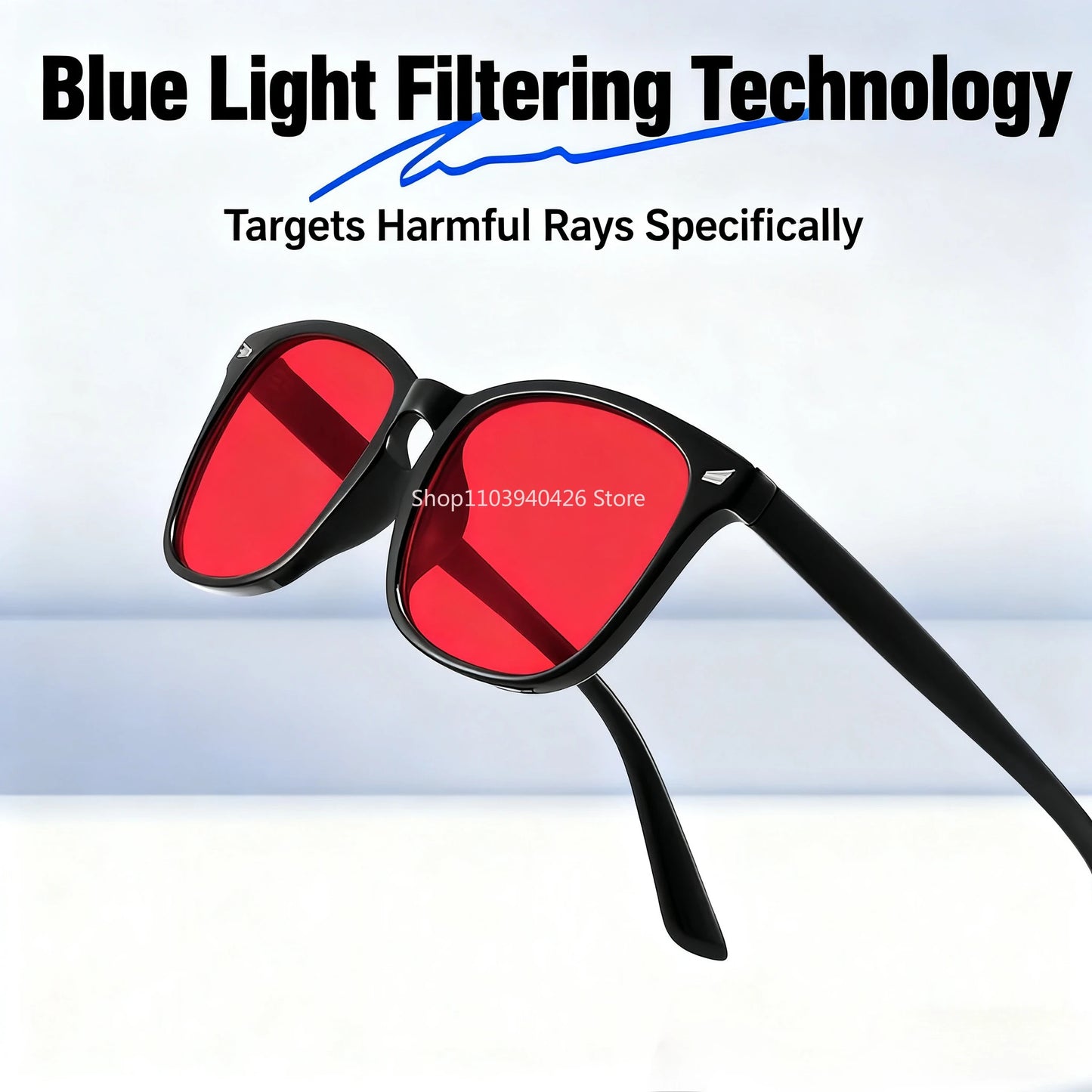 Flow Max™ Unisex Red Lense Blue Light Glasses