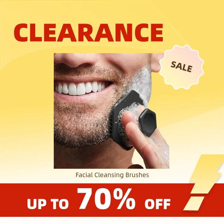 Clearance_Silicone Facial Cleansing Brush Scrubber Miniature Face Deep Clean Shave Massage Face Scrub Brush Face Cleaner_Continu