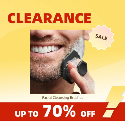 Clearance_Silicone Facial Cleansing Brush Scrubber Miniature Face Deep Clean Shave Massage Face Scrub Brush Face Cleaner_Continu